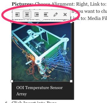 Image editing toolbar