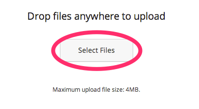 Select files button