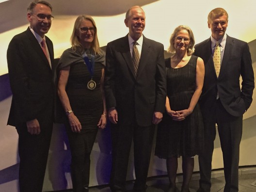 Seattle Aquarium award recipients, including Terrie Klinger and Martha Kongsgaard.