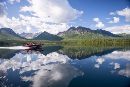 Every day, UW professor Daniel Schindler and his students take a boat from their camp at Lake Nerka to the smaller streams to study sockeye salmon and the ecosystems where they spawn.