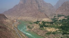 An ancient landslide once blocked the Yellow River at Jishi Gorge in China, shown here. The resulting lake eventually burst through the rubble dam, causing what may have been one of history’s largest floods.