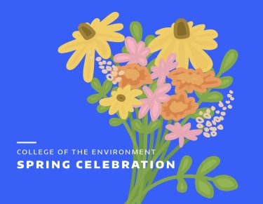 a graphic of a flower bouquet and the words spring celebration