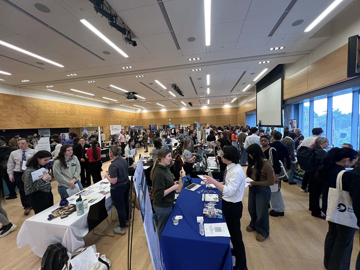 Students and employers at the UW Environmental Career Fair